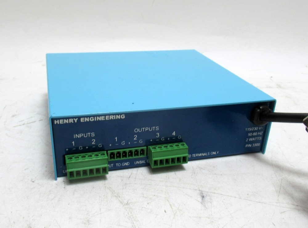 Henry Engineering U.S.D.A. 2 x 4 Utility Summing & Distribution Amplifier