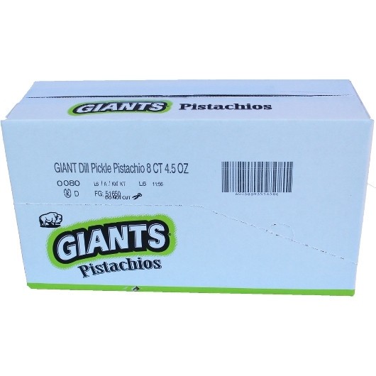 Giants Pistachios Dill Pickle, 4.5 Ounces, 8 Per Case