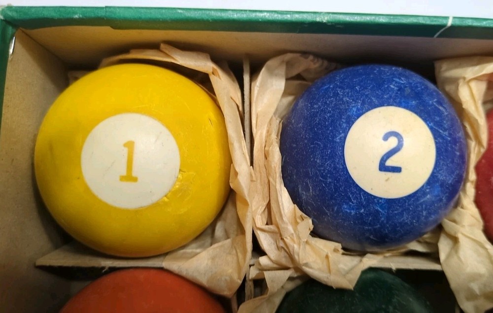 vintage billiard ball set