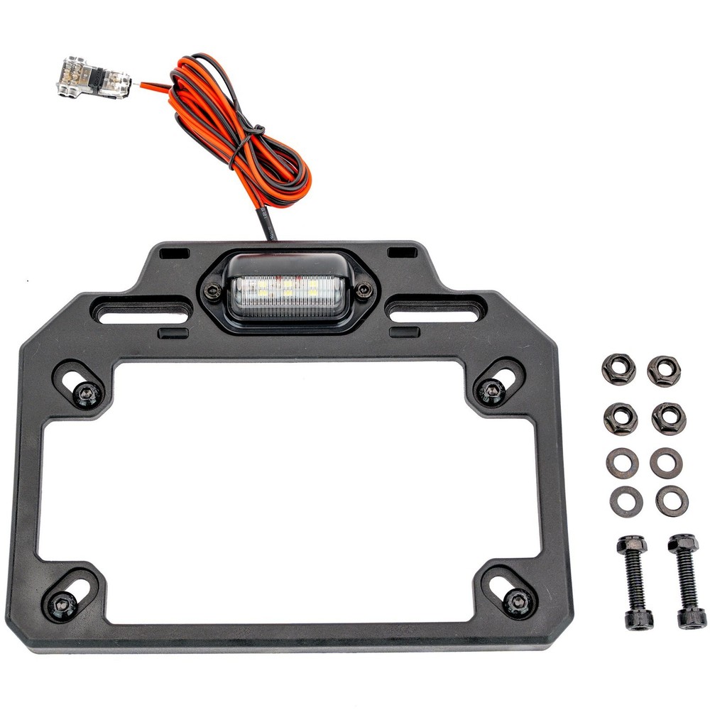 ATV Tek ESPLATE Adjustable License Plate Bracket w/LED Light