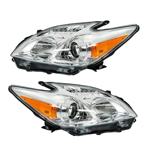 1 Pair Headlight Left and Right Side Assembly Replacement for Prius 2012-2015