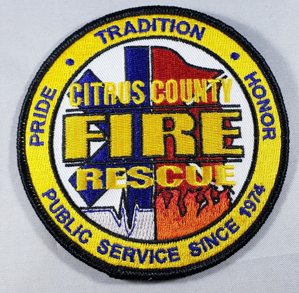 USQ208 Citrus County Florida Fire Rescue Patch