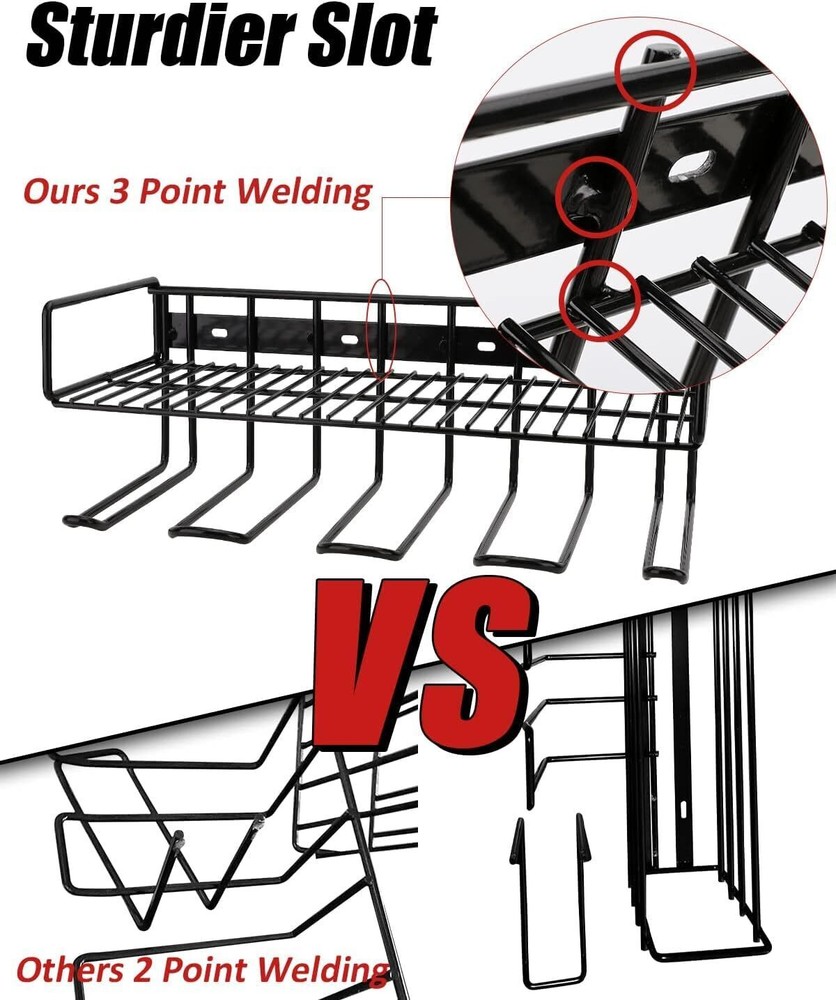 Heavy Duty Tool Organizer Wall Mount Storage Rack Holder Floating Shelf Garage