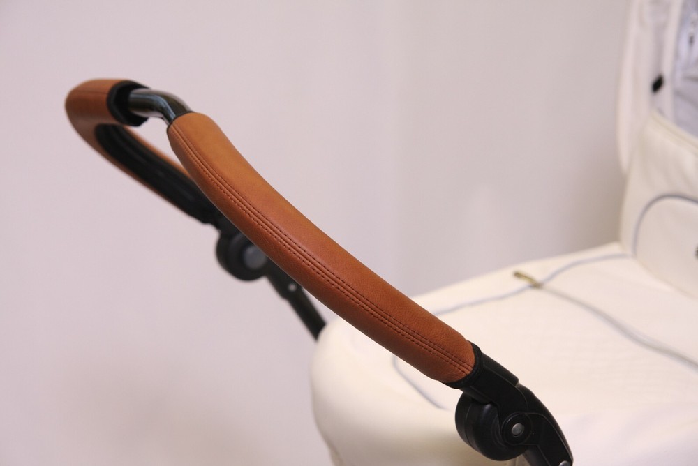 Emmaljunga CLASSIC handle bar cover with zip, real leather