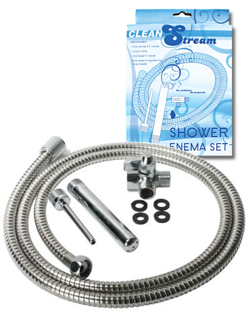 CLEANSTREAM SHOWER ENEMA DOUCHE SET PERSONAL CLEANSING KIT SYSTEM