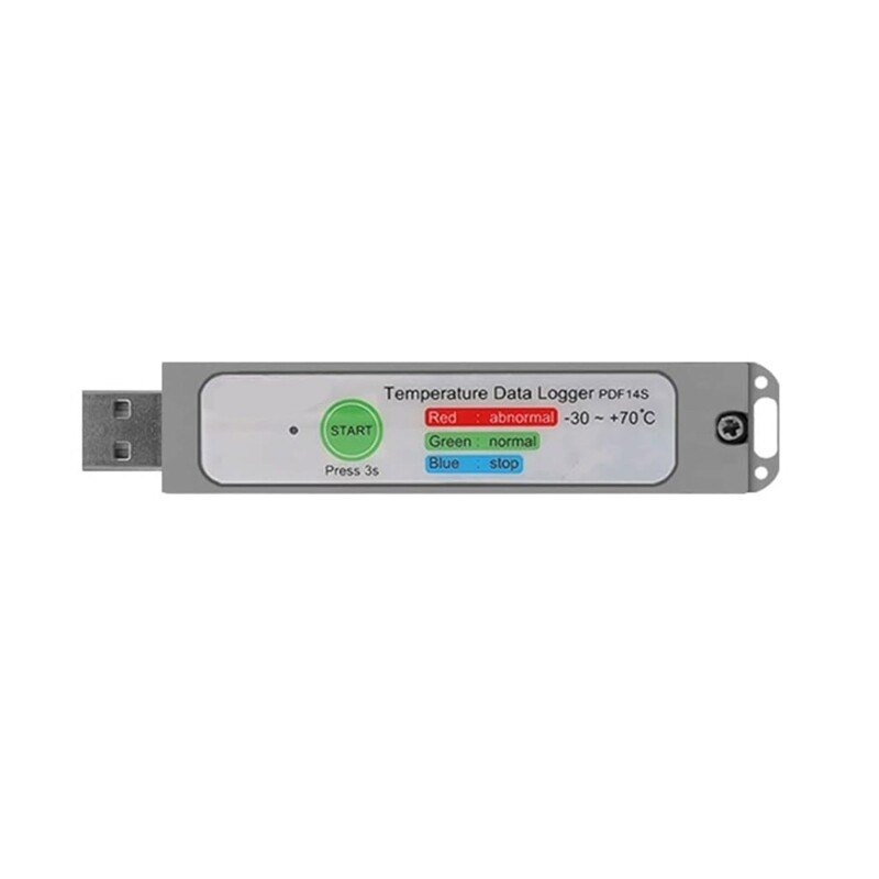 Temperature Data Logger PDF Report Rechargable 8640 Points Temperature Recorder