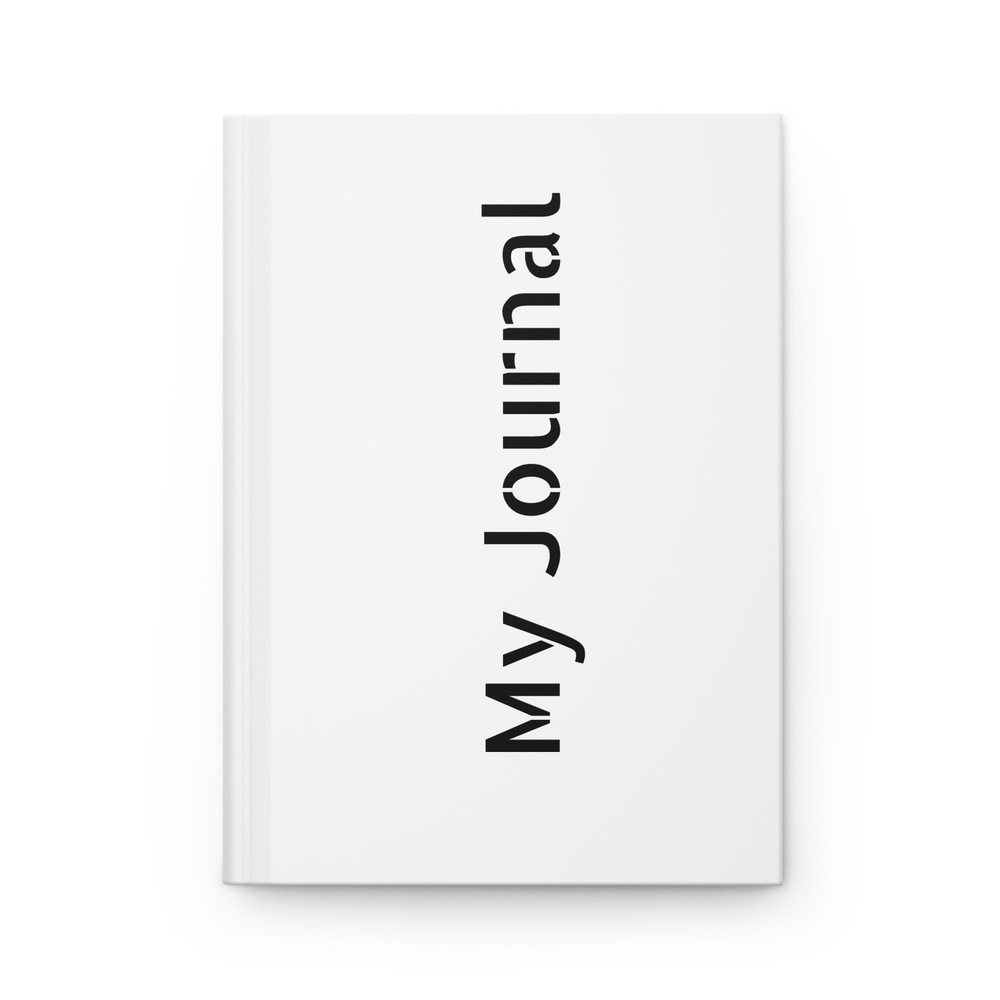 My Journal Hardcover Journal | Minimal Vertical Text Matte