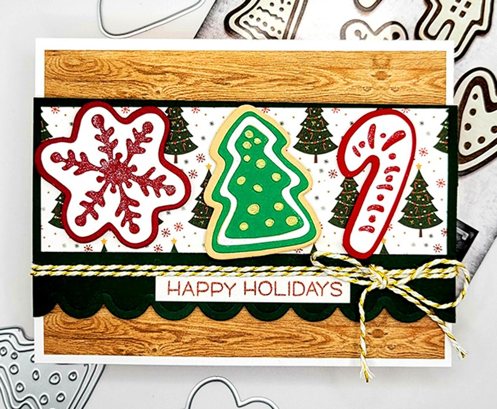 Sizzix Thinlits Christmas Cookies #665566 14pk set Retail $21.99 Tim Holtz