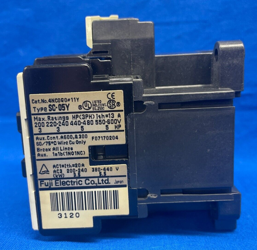FUJI ELECTRIC AC CONTACTOR SC-05Y 3 POLE