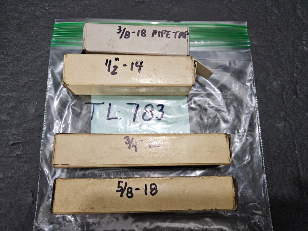 4PC HENRY G THOMPSON CO. THREADING TOOLS-TAPS & PIPE TAP (TL783)