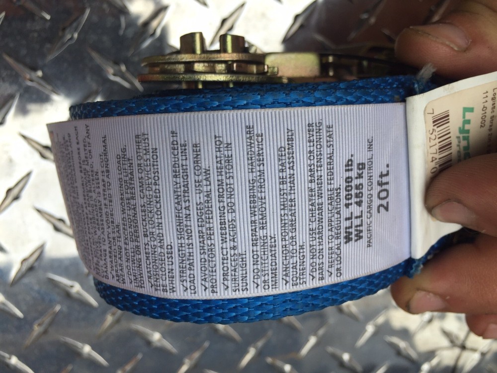 Lynco Products Logistic Ratchet Strap Tie Down. 2”x20’