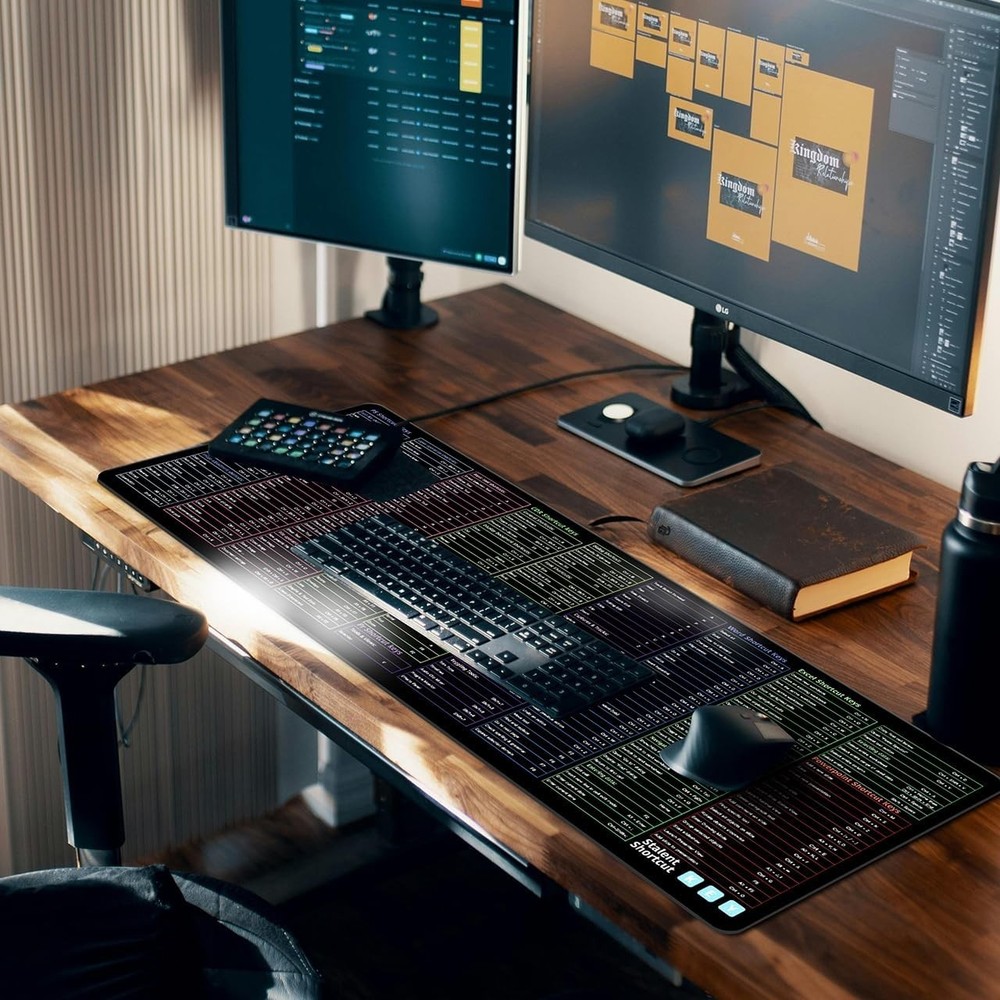 Transform Your Workspace with XL Excel Desk Pad 31.5"x11.8" - Shortcut Guide
