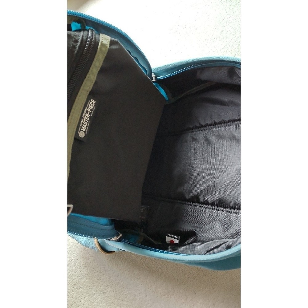 Masterpiece Backpack Blue Leather Cord Adjustable From Japan