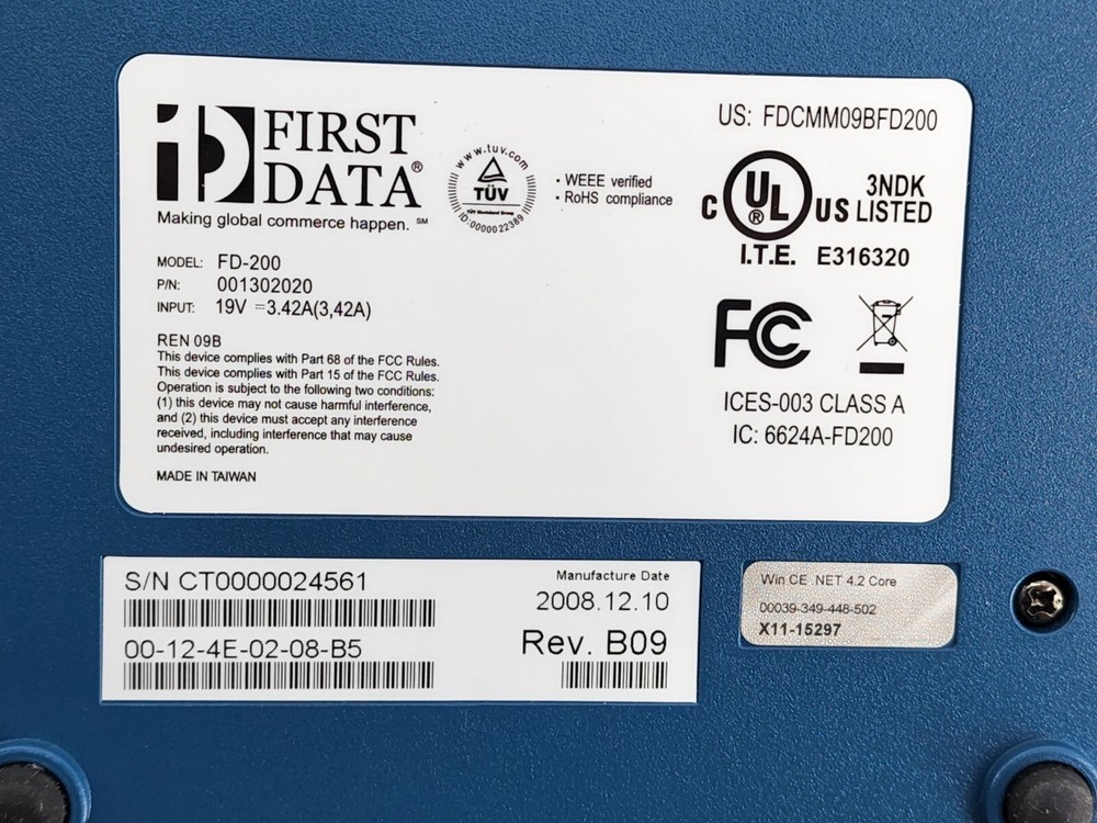 First Data FD-200 ***Open box*** In Original Box