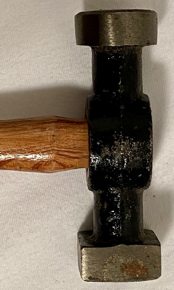 General Purpose Auto Body Blacksmithing Metalwork Hammer 2-Headed Square & Round