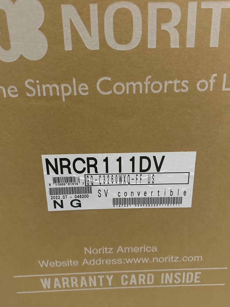 Noritz NRCR111DV 199,900 BTU Residential Tankless Water Heater (NG) Gas