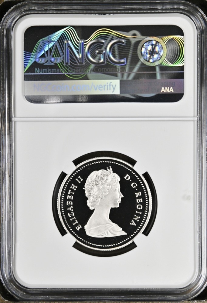 1989 Canada 50 Cent Royal Arms Proof NGC PF69