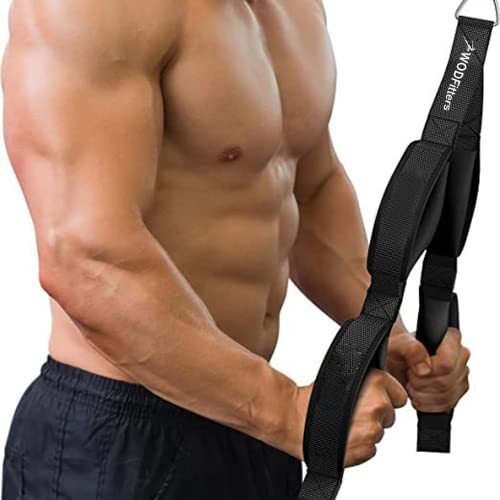 Tricep Pull Down Rope Exercise Machine Attachments Cable Anti Slip Pulldown Rope