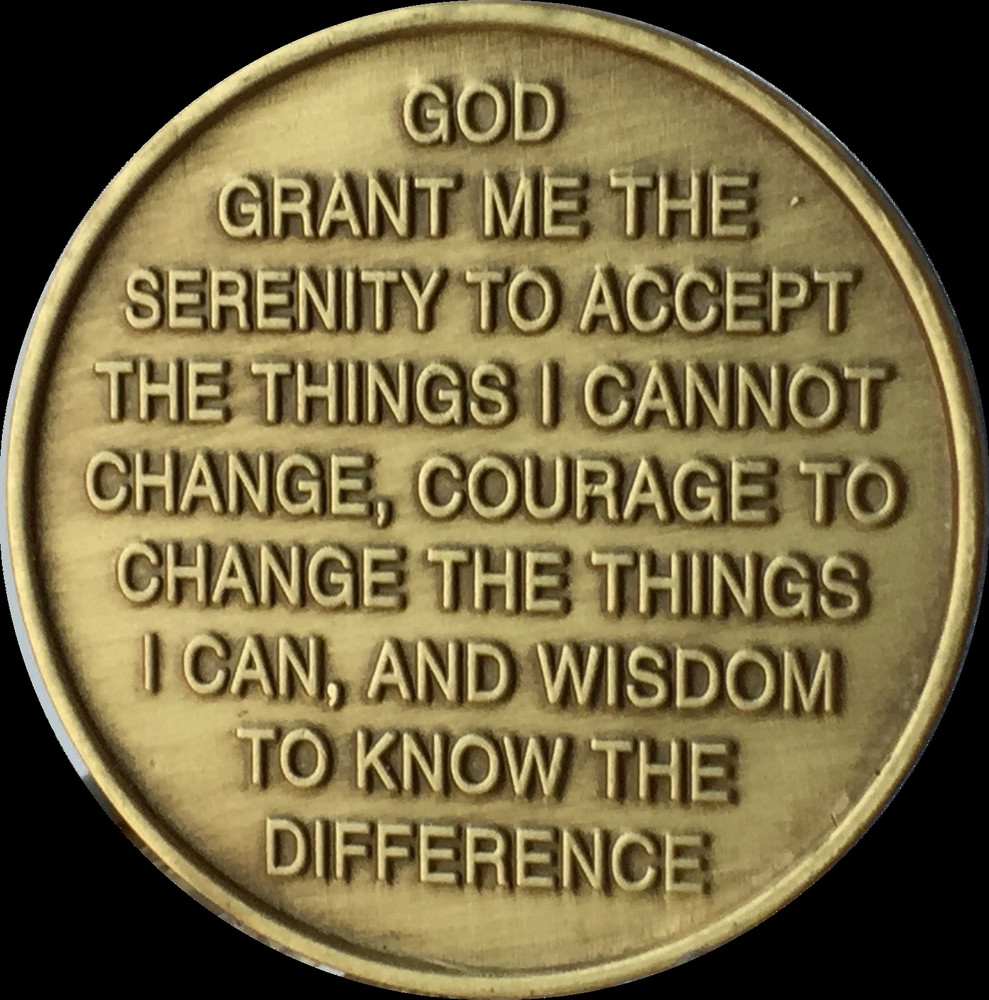 Engraved Sobriety Date AA Founders Medallion Bill Bob Chip Alcoholics Anonymous