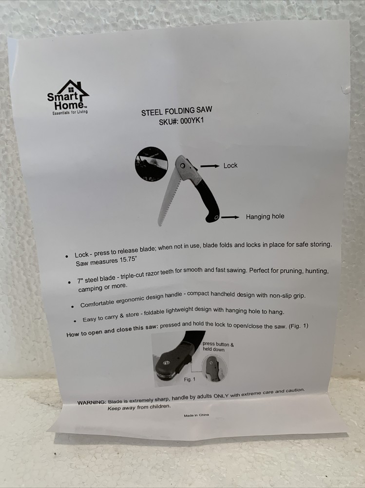 Smart Home Steel Folding Saw