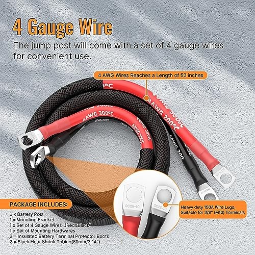 Remote Battery Terminals Heavy Duty Battery Remote Battery Terminals Kit