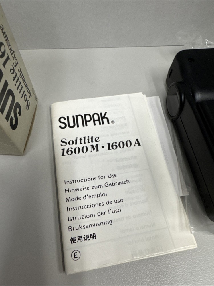 Sunpak Softlite 1600 A Flash Automatic Exposure Control 650-161