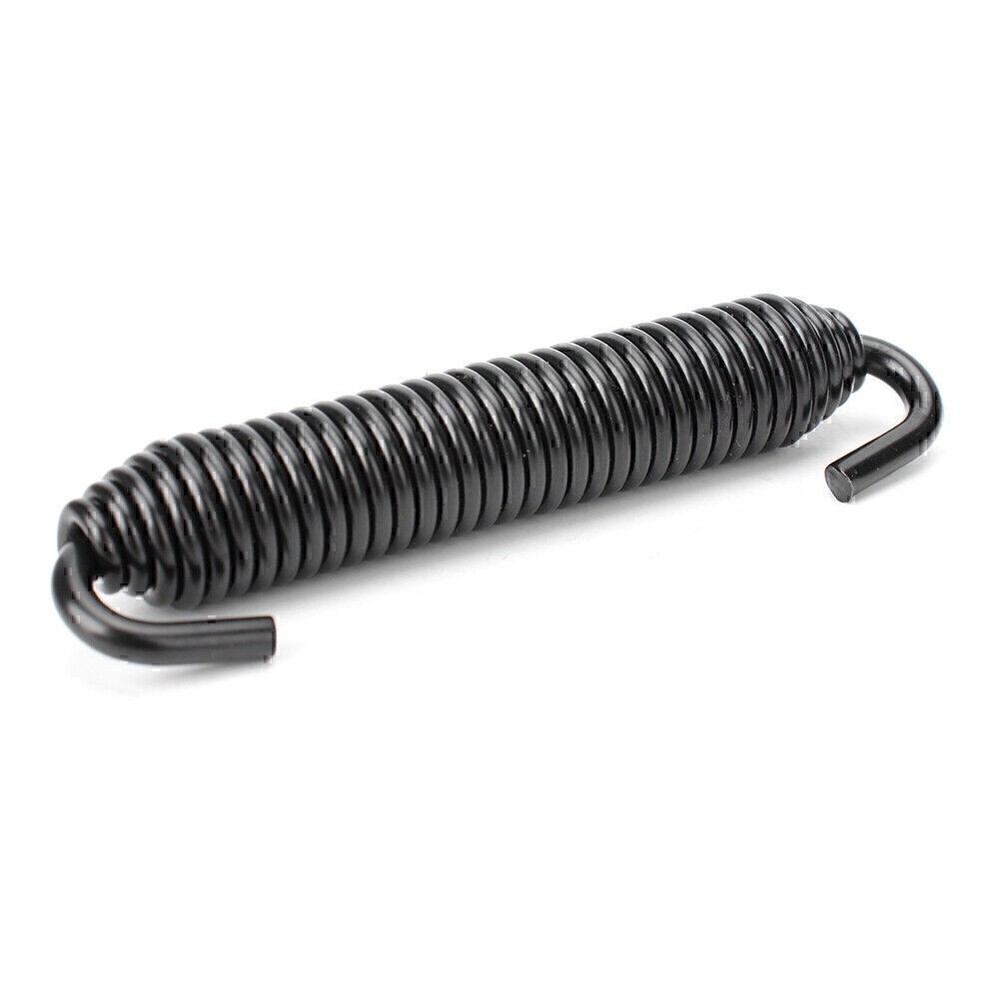 Universal Long Stainless Header Exhaust Springs Motorcycle Black US