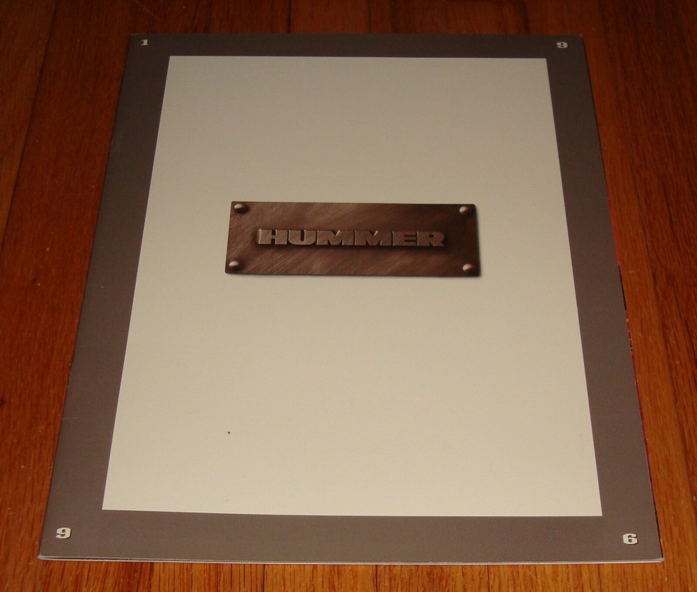 Original 1996 Hummer Sales Brochure Catalog