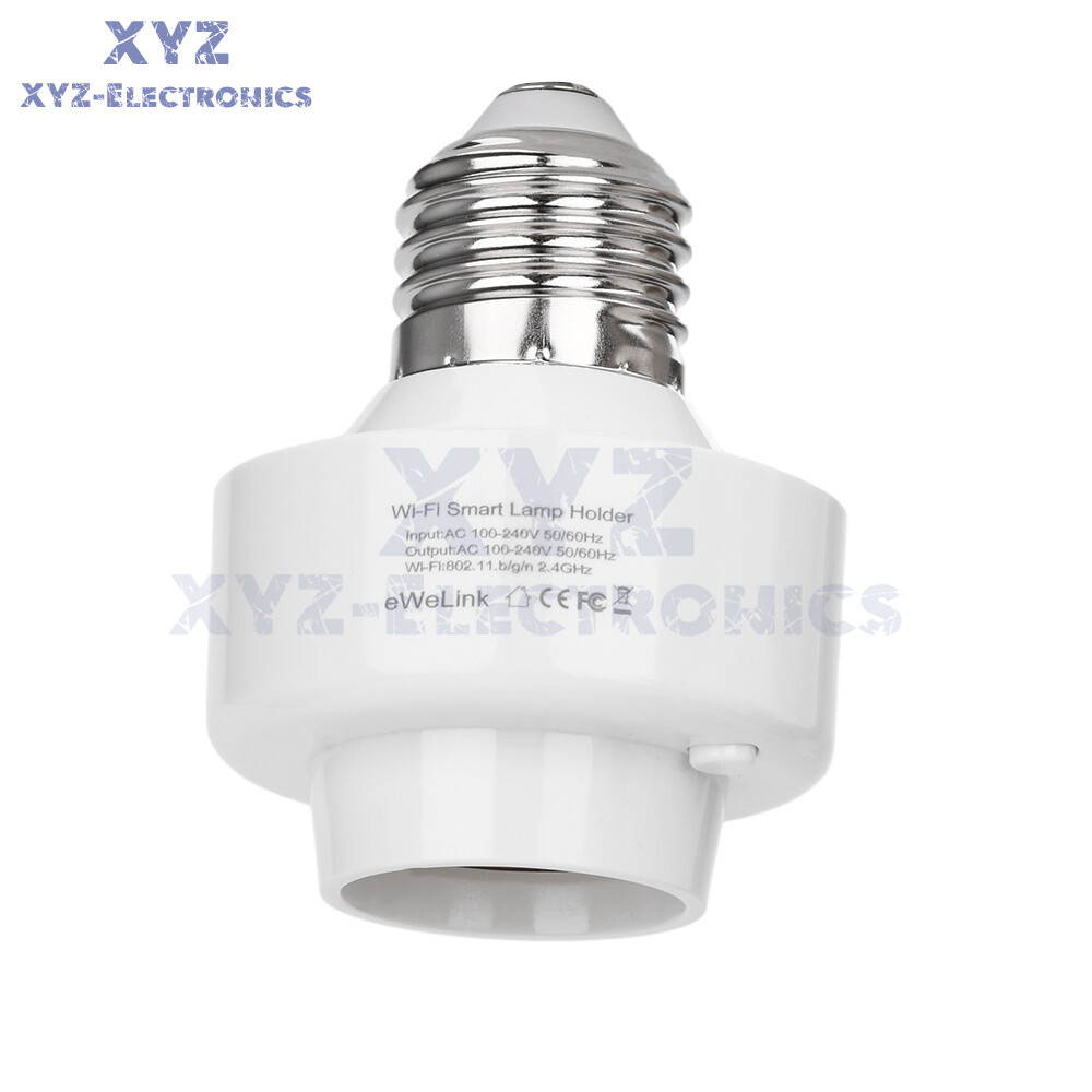 Smart WiFi Bulb Socket E26 E27 Light Bulb Adapter EWeLink Alexa Google Control