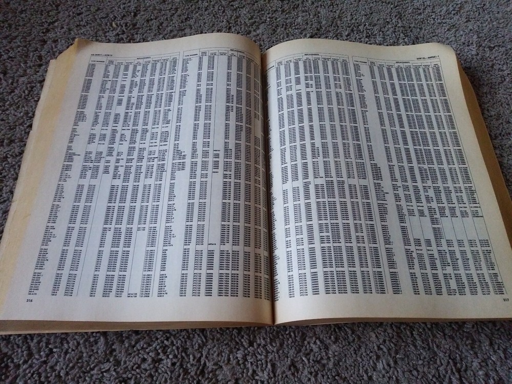 Semiconductor General Purpose Replacements Parts Listings Guide Manuel Preowned