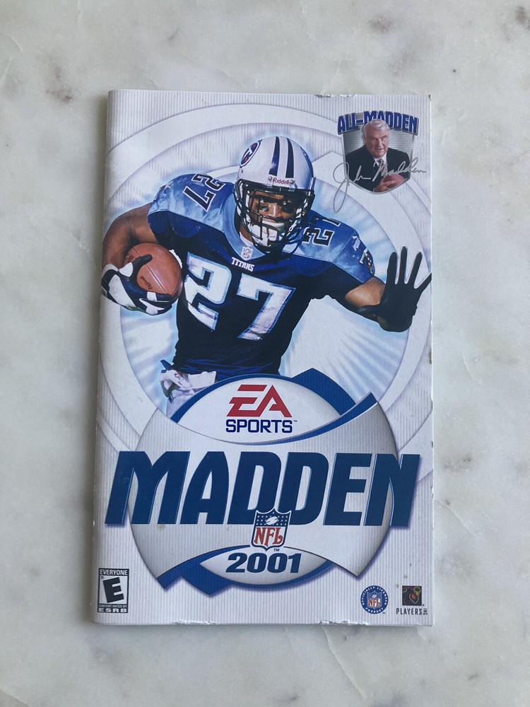 Madden 2001  |  PS2  |  Manual Only
