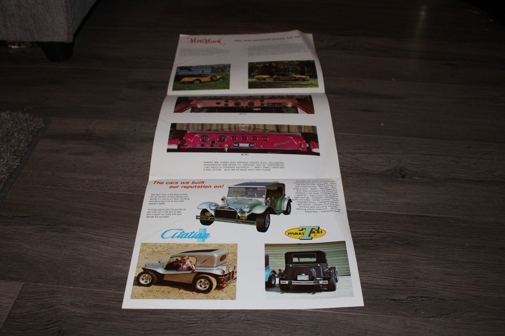 Vintage Mini Mark kit car sales brochure