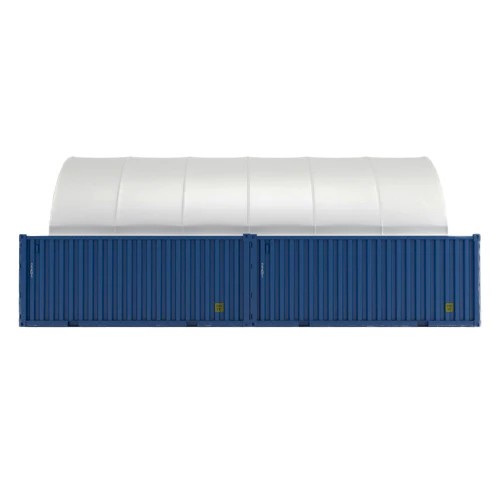 20x40 Container Shelter Canopy & Back Panel* 15oz PVC - Industrial Storage