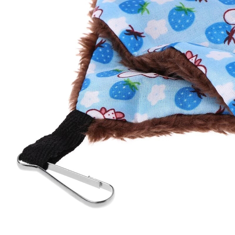 2-layer Plush Cotton Warm Hanging Hammock For Small Animals