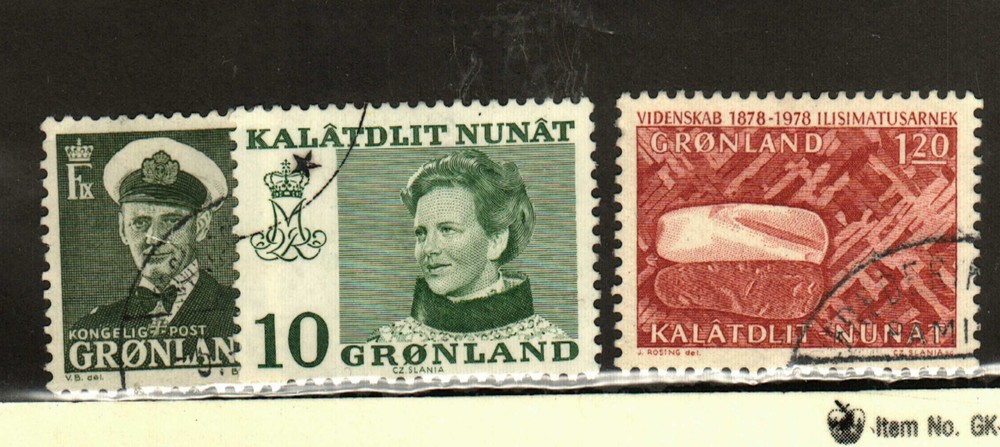Greenland #28, 87, 107 used