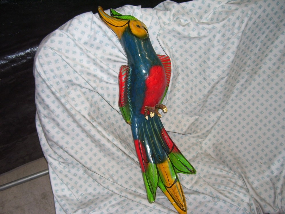 Decorative Hanging Parrot Large