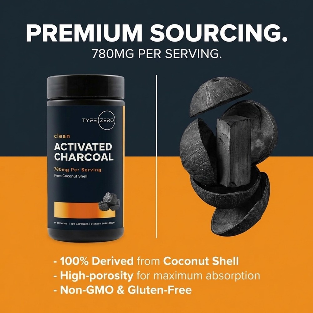 Zero Activated (180 Count) - 60 Servings, 780mg Per Serving, from Coconut She...