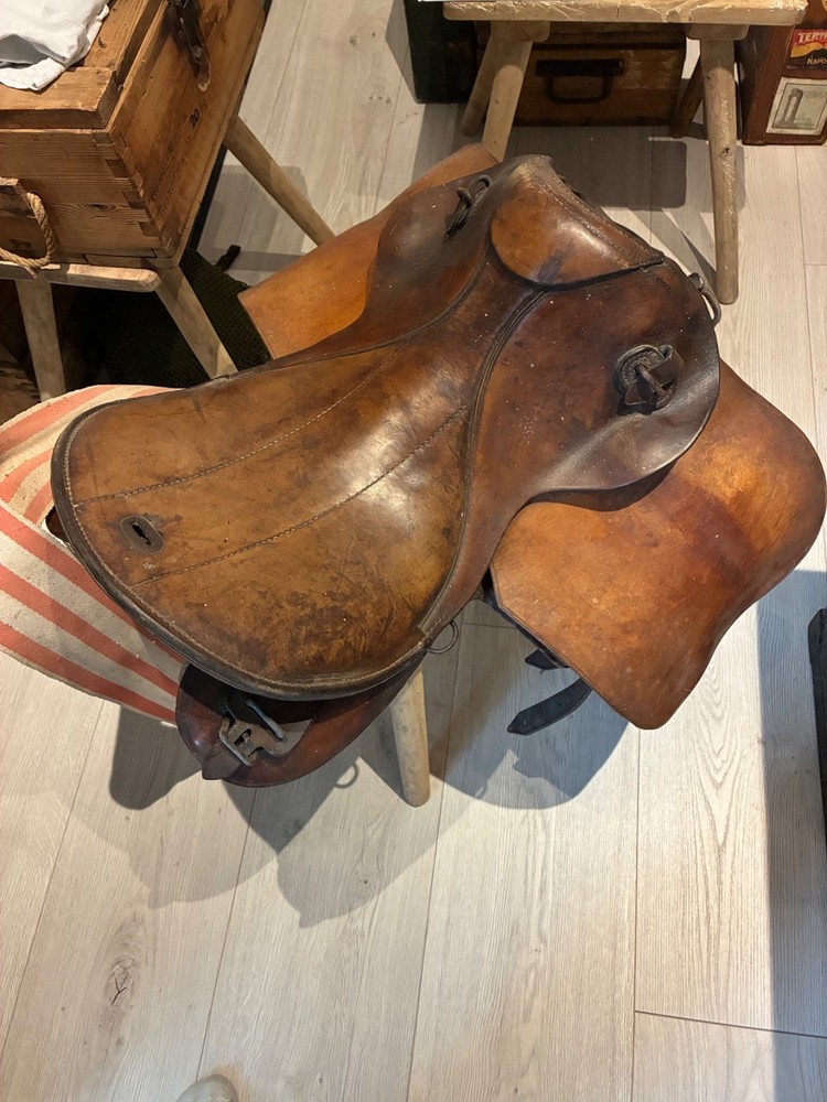 Original German WW2 Cavalry Saddle 1943