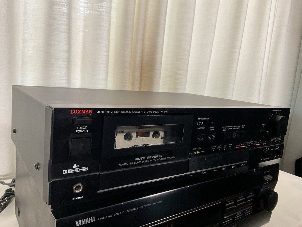 Vintage Working Luxman K-105 Auto Reverse Stereo Cassette Deck