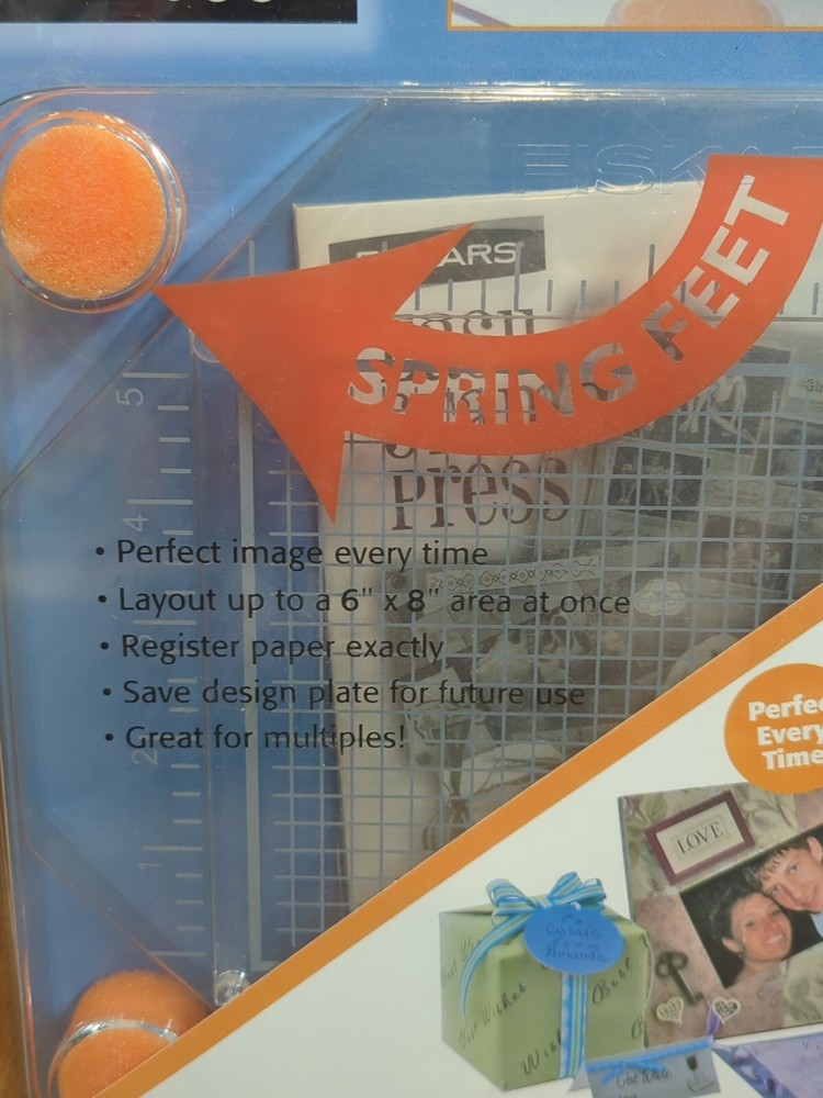 Fiskars Easy Stamp Press Perfect Image Every Time Borders Picture Frames More