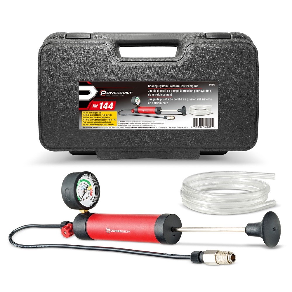 Powerbuilt Cooling System Pressure Test Pump Kit - 647642