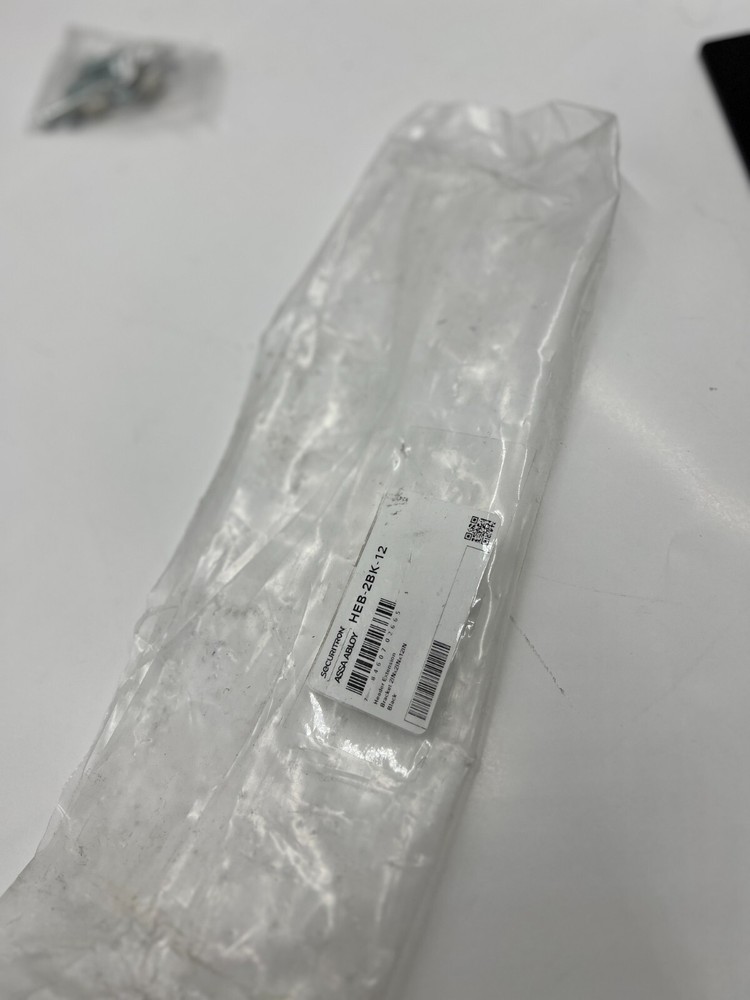 Securitron HEB-2BK-12 Header Extension Bracket 2 x 2 x 12" Black Anodized Finish