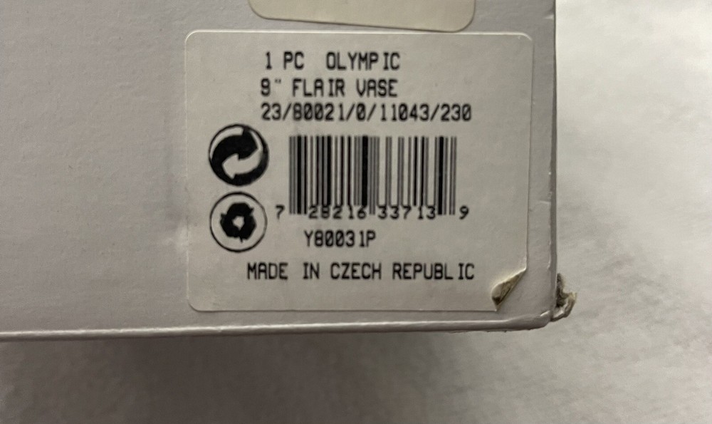 Vintage Block “Olympic” Vase