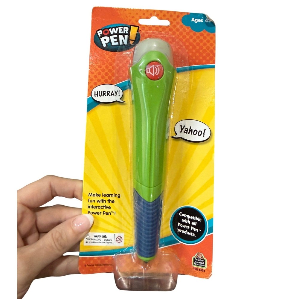 Teacher Created Resources Power Pen Learning Game Stylus System Cards Grades 1-4