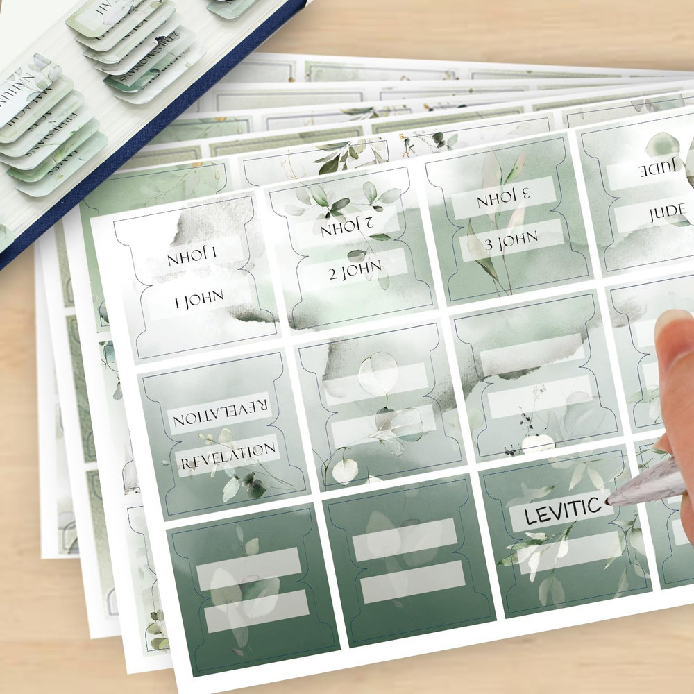 72Laminated Bible Tabs,Large Print Laminated for Study Bible,Include 67Bible Ind