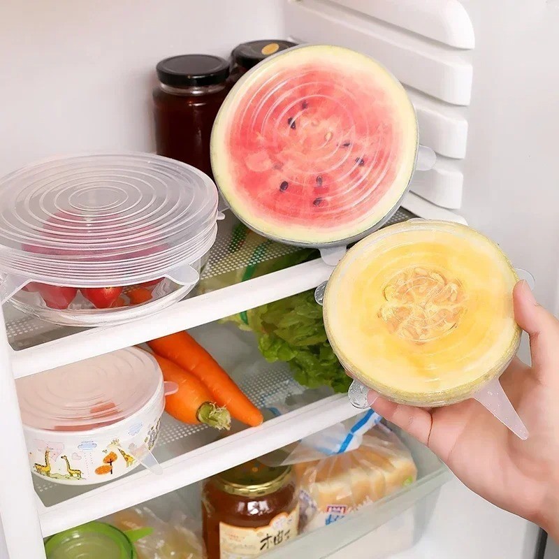 Reusable Silicone Food Covers Stretch Lids | Eco-Friendly Kitchen