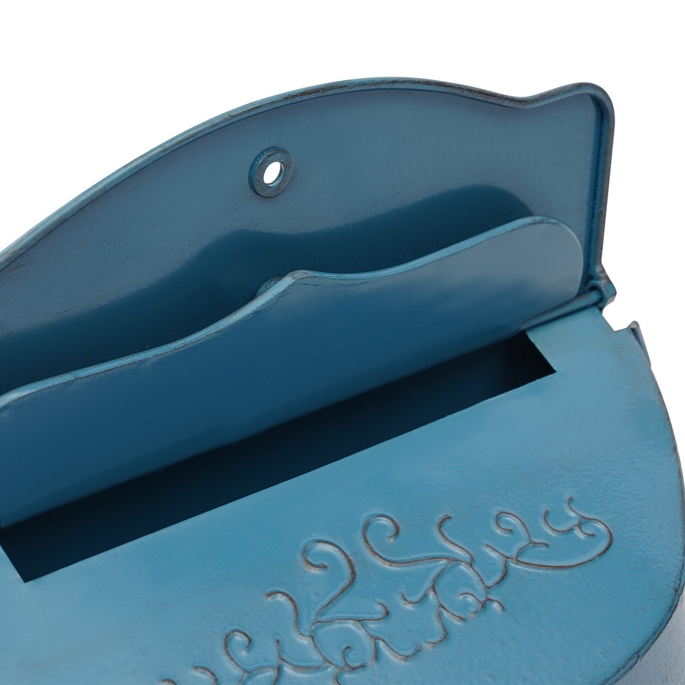 Vintage Rustic Letter Box Post Box Wall Mounted Decorative Metal Mailbox