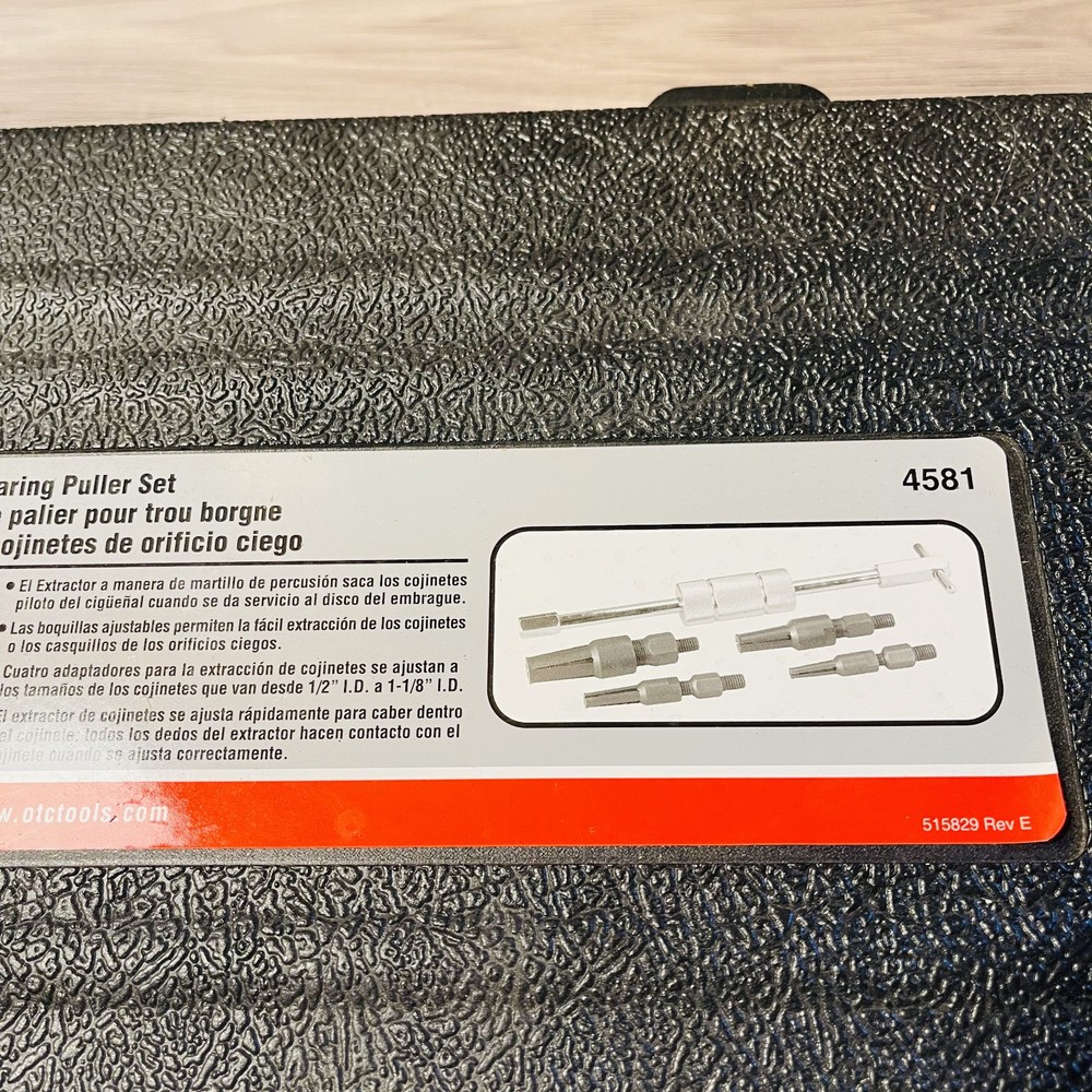 OTC Tools 4581 Stinger SPX Blind Hole Bearing Puller Set LIGHTLY USED