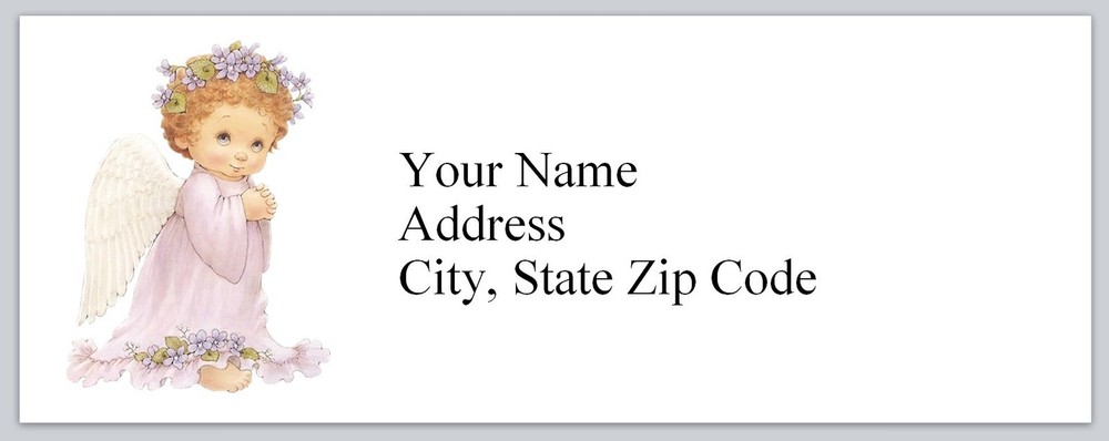 Personalized Address Labels Baby Angel (BX 110)