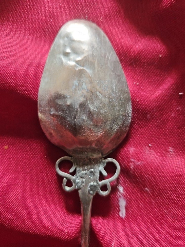Antique Silver Tupu Shawl Pin Peruvian